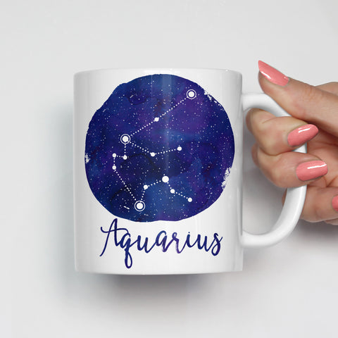 Aquarius Zodiac Constellation Mug