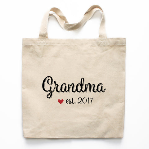 Grandma Canvas Tote Bag
