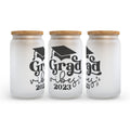 Grad Vibes 2023 Frosted Glass Can Tumbler