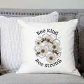 Bee Kind Bee Strong Pillow Cover