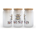 Bee Kind Frosted Glass Can Tumbler