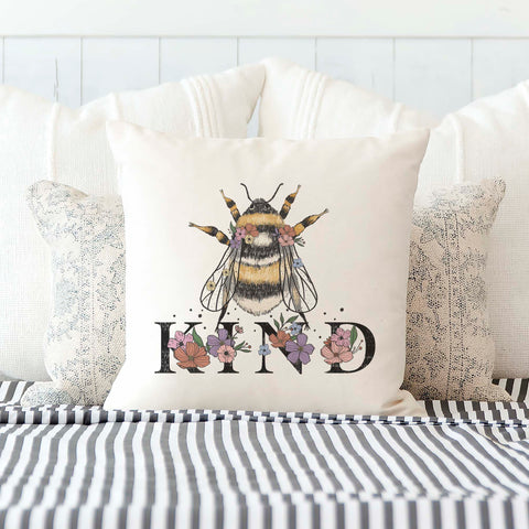 Bee Kind Pillow Cover