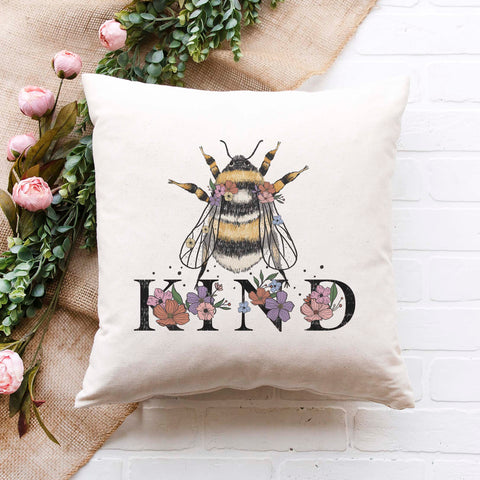 Bee Kind Pillow Cover