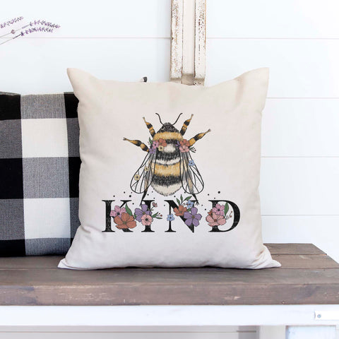 Bee Kind Pillow Cover
