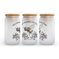Be Bumble And Kind Frosted Glass Can Tumbler