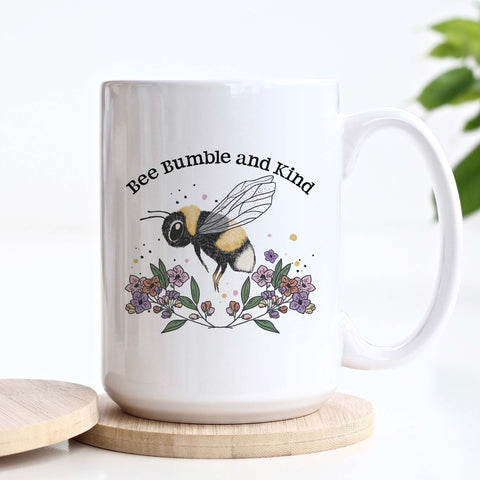 Bee Bumble And Kind Ceramic Mug