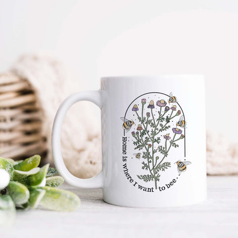 Home Is Where I Want To Bee Ceramic Mug