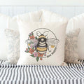 Bee Happy Pillow Cover