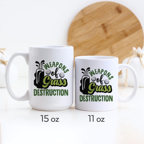 Weapons Of Grass Destruction Golf Ceramic Mug