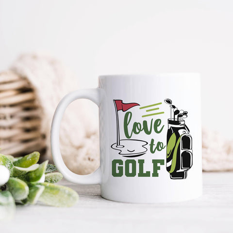 Love To Golf Ceramic Mug