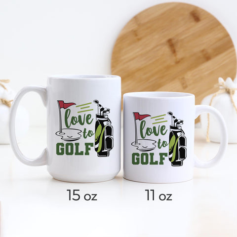 Love To Golf Ceramic Mug