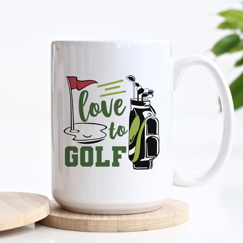 Love To Golf Ceramic Mug