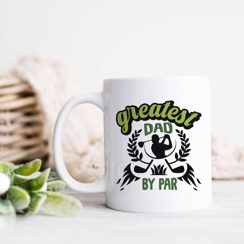 Greatest Dad By Par Golf Ceramic Mug