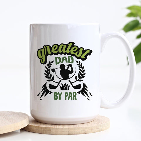 Greatest Dad By Par Golf Ceramic Mug