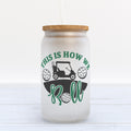 This Is How We Roll Golf Frosted Glass Can Tumbler