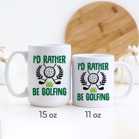 I'd Rather Be Golfing Ceramic Mug