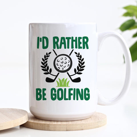 I'd Rather Be Golfing Ceramic Mug