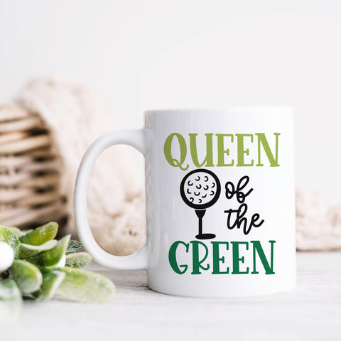 Queen Of The Green Golf Ceramic Mug