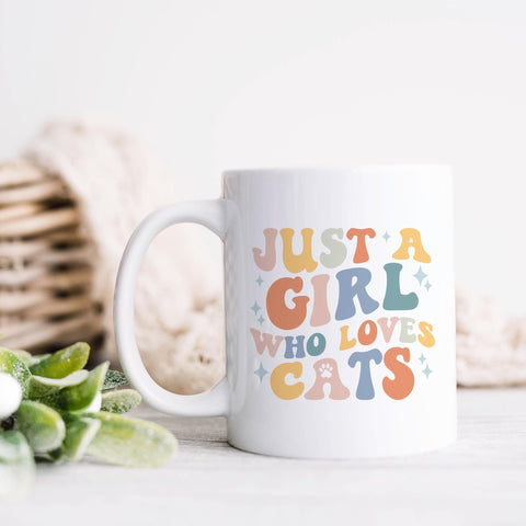 Just A Girl Who Loves Cats Pet Ceramic Mug