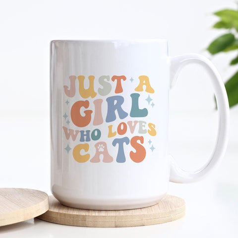 Just A Girl Who Loves Cats Pet Ceramic Mug
