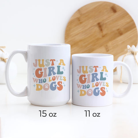 Just A Girl Who Loves Dogs Pet Ceramic Mug