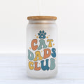 Cat Dads Club Frosted Glass Can Tumbler