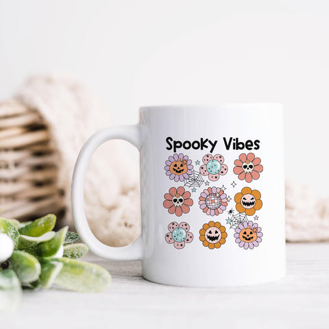 Spooky Vibes Halloween Ceramic Mug