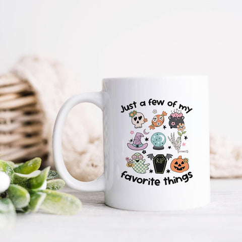 Just A Few Of My Favorite Things Halloween Ceramic Mug
