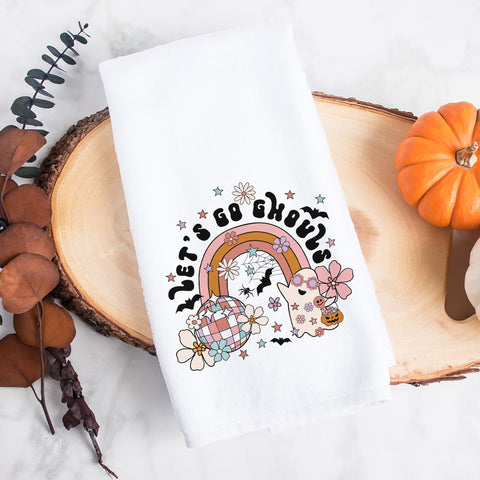 Let's Go Ghouls Halloween Kitchen Towel