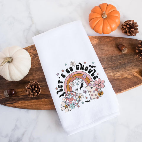 Let's Go Ghouls Halloween Kitchen Towel