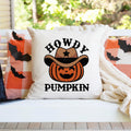 Howdy Pumpkin Western Halloween Pillow Cover