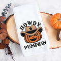 Howdy Pumpkin Halloween Kitchen Towel