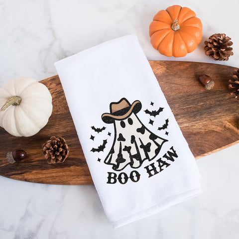 Boo Haw Halloween Kitchen Towel