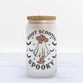 Boot Scootin Spooky Halloween Frosted Glass Can Tumbler