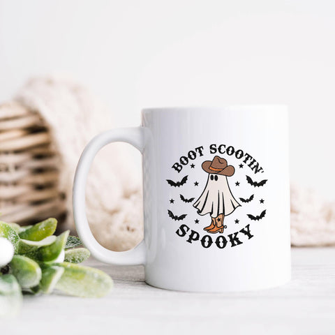 Boot Scootin Spooky Halloween Ceramic Mug