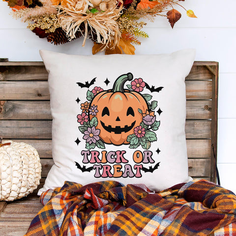 Trick Or Treat Halloween Pillow Cover