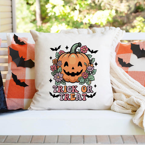 Trick Or Treat Halloween Pillow Cover