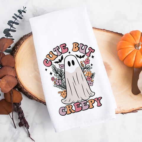 Cute But Creepy Halloween Kitchen Towel