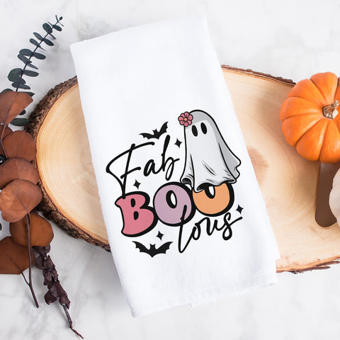 Fab Boo Lous Halloween Kitchen Towel
