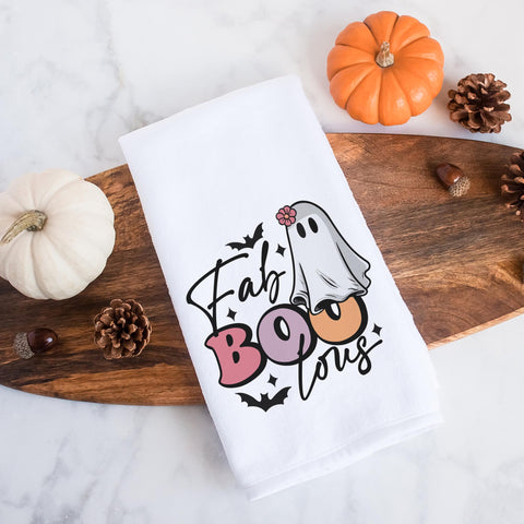Fab Boo Lous Halloween Kitchen Towel