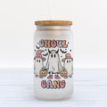 Ghoul Gang Halloween Frosted Glass Can Tumbler