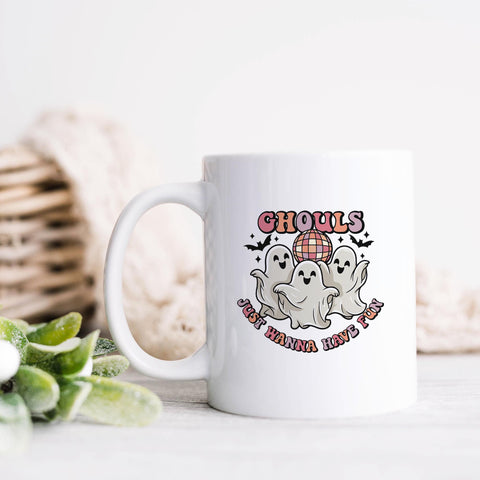 Ghouls Just Wanna Have Fun Halloween Ceramic Mug