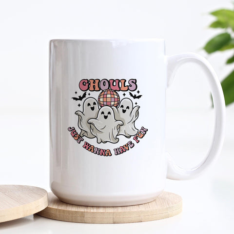 Ghouls Just Wanna Have Fun Halloween Ceramic Mug