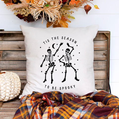 Tis The Season To Be Spooky Halloween Pillow Cover