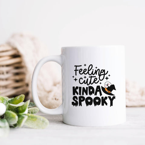 Feeling Cute Kinda Spooky Halloween Ceramic Mug