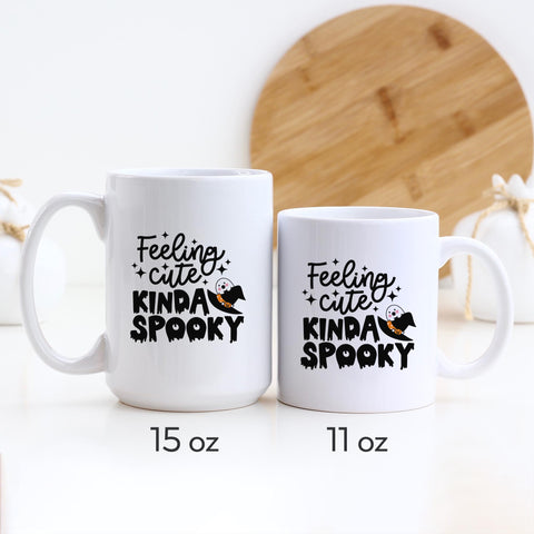 Feeling Cute Kinda Spooky Halloween Ceramic Mug