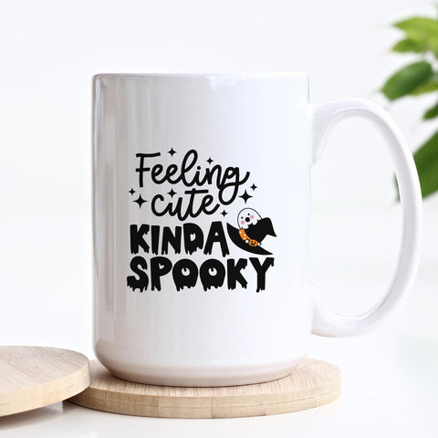 Feeling Cute Kinda Spooky Halloween Ceramic Mug
