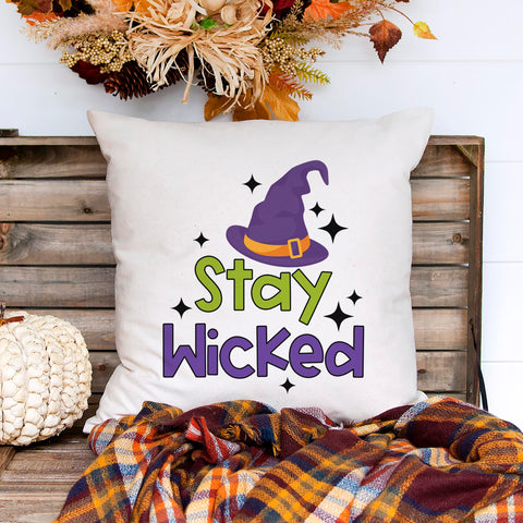 Stay Wicked Halloween Pillow Cover