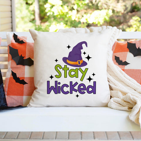 Stay Wicked Halloween Pillow Cover