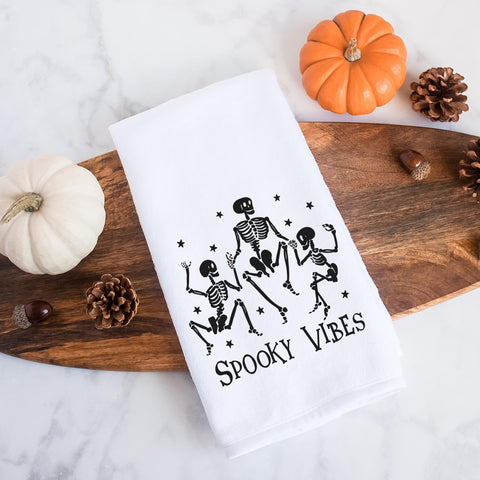 Spooky Vibes Halloween Kitchen Towel